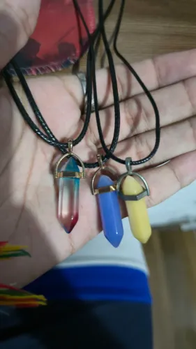 Conjunto colar pedra da lua