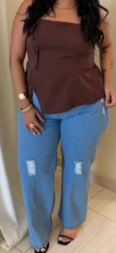 BLUSA FEMININA G1 - PRETA E CINZA