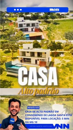 UMA LINDA MANSÃO EM LAGOA SANTA - LOCAÇÃO! CONDOMÍNIO CHAMPANGE