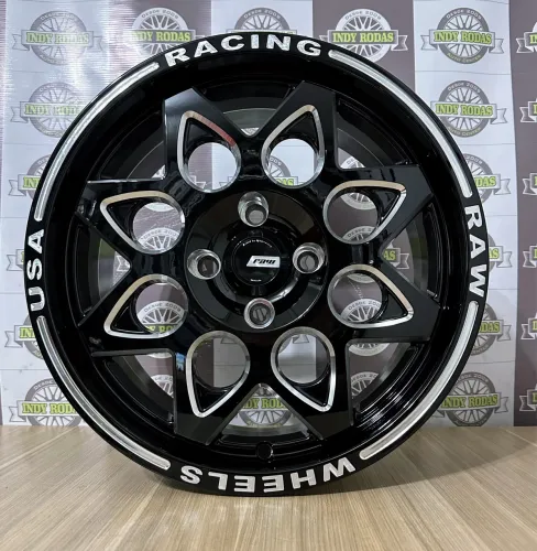 Rodas Raw Racing Eight Aro 15 Tala7 4x100 Importada 