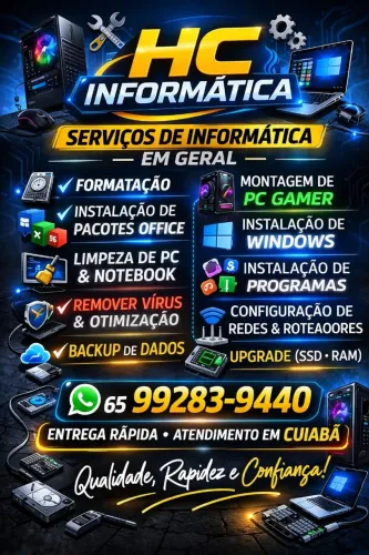 Informaticas em Geral, Reformatação, Otimização de Computadores