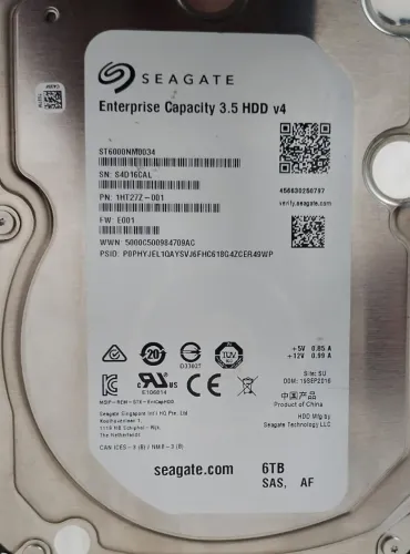 Disco Rigido HD Seagate SAS 6TB 1HT272-001 3,5 polegadas 