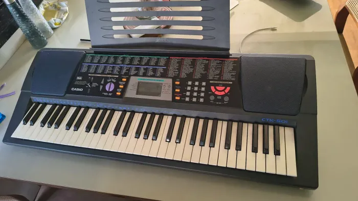 Teclado Casio CTK 501 + Fonte + Suporte