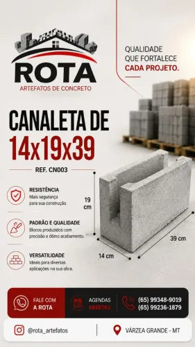 CANALETAS DE CONCRETO