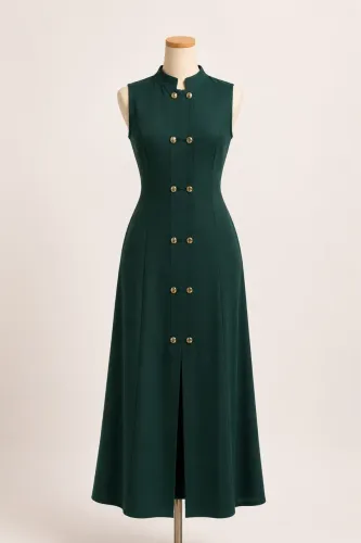 Vestido verde esmeralda