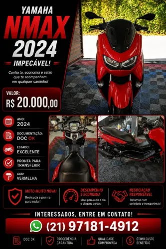 Nmax 2024 nova de garagem