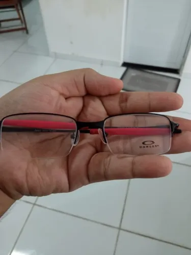 ARMAÇÃO OAKLEY OX5153 METAL PLATE TI 515304 + LENTE 1,5 GRAUS OAKLEY ORIGINAL
