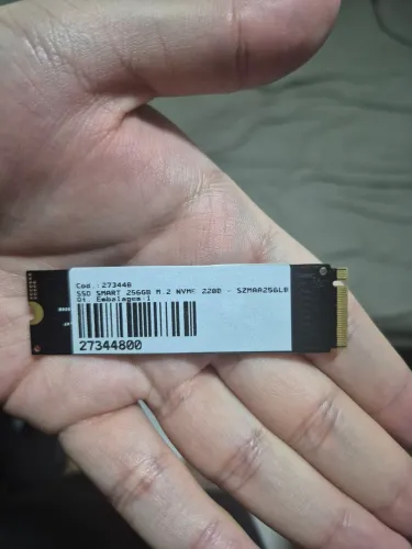 Ssd M2 Nvme 256gb Samsung Pcie 4.0 X4 M.2 2280 Cor Preta Preto