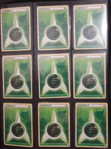 Cartas pokemon energias hgss grama