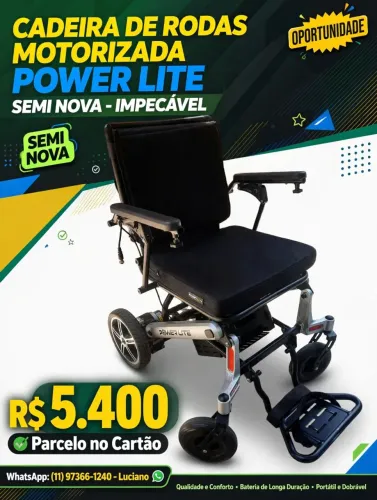 Cadeira de rodas motorizada Power Lite dobravel