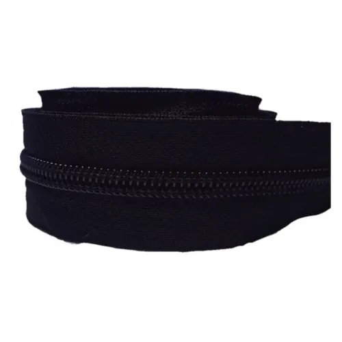 Kit 5 Metros De Zíper Nylon Preto e Branco N5 E 10 Unidades De Cursor