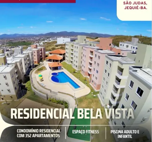 APARTAMENTO 2/4 COM SUÍTE NO RESIDENCIAL BELA VISTA - SÃO JUDAS TADEU. JEQUIÉ/BA