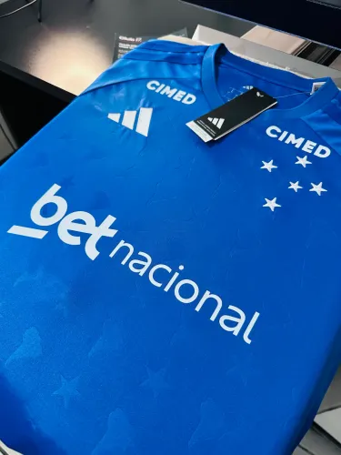 Camisa Cruzeiro Full Patrocínio- Libertadores