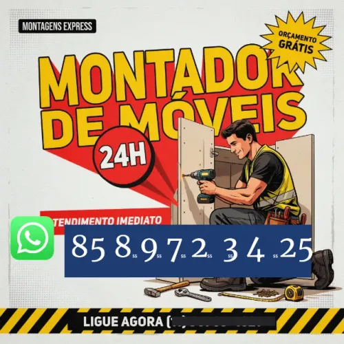 Montador de móveis. Serviço profissional para móveis em geral.
