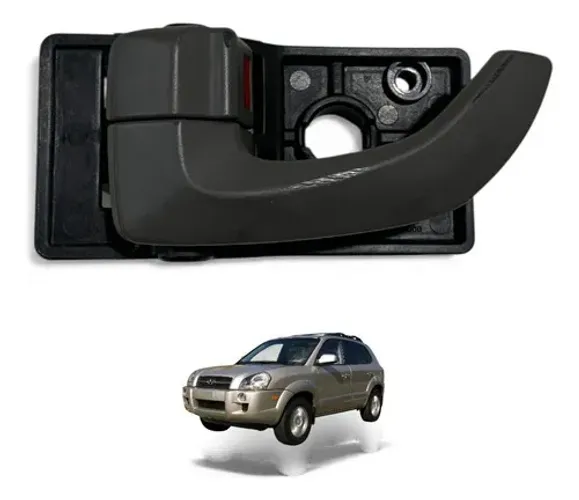 Maçaneta Interna Porta Traseira Esquerda Hyundai Tucson 2015 Preto Traseira