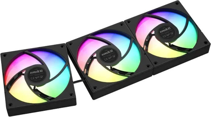 (LACRADO)Water Cooler 360mm Gamdias Aura GL360 V2 ARGB Preto