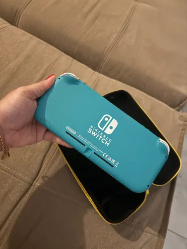 Nintendo Switch Lite Turquesa 32GB Original + Case Protetora