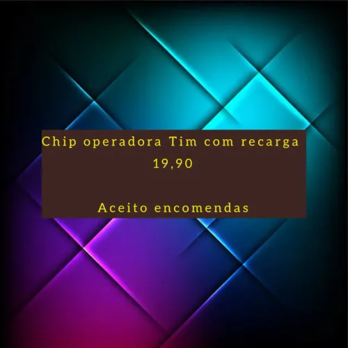 Chip da Tim com recarga
