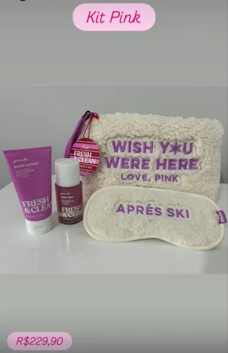 Kit Necessaire da Pink da Victorias Secret