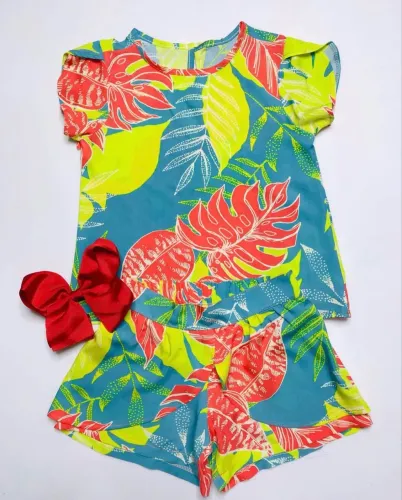 Conjunto menina estampado 