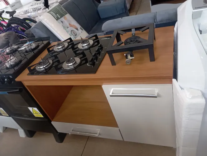 Balcão e fogão Cooktop 4 bocas novo 