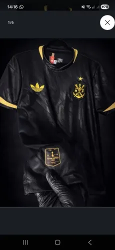 Camisa Flamengo Preto 3D 