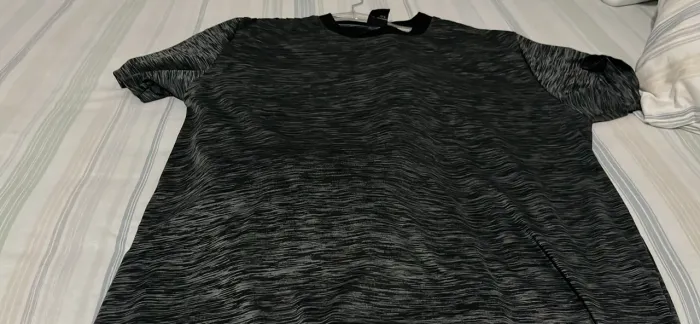 Camiseta Esportiva Dry Fit Masculina Cinza Mescla / Grafite