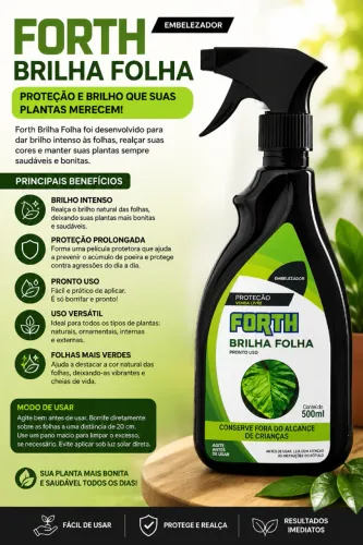 Brilha Folhas Forth Pronto Uso 500ml
