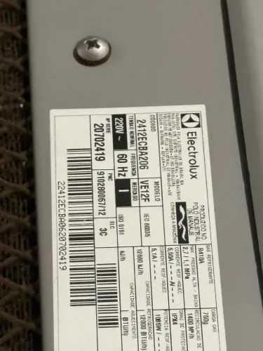Ar condicionado split conventional 12mil BTU