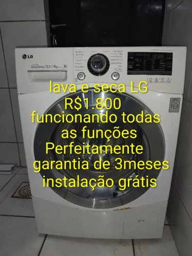 Vendo Lava e seca, funcionando perfeitamente todas as funções,R$1.800, Garantia de 3meses.