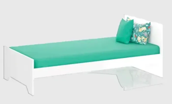 Cama de bebê Multifuncional 3 em 1 Bbi-51 Branco D'italia