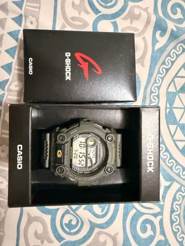 Relógio Casio G-Shock G-7900-3DR Verde Militar Tábua de Marés Original