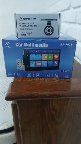 Kit multimídia com câmera de ré