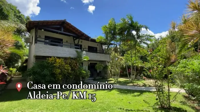 Casa em Aldeia, Condomínio Beira de pista. 04 Quartos sendo 03 Sts. Ok para Financiamento