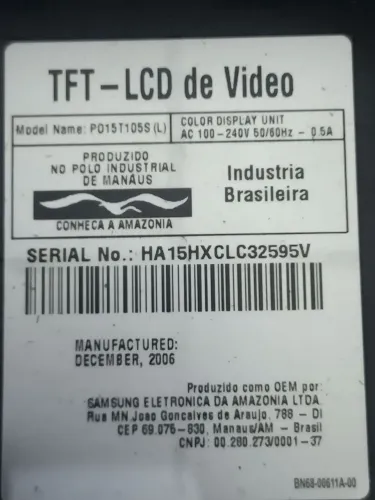 Monitor 15 positivo vintage