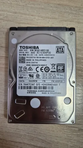 HD 1TB Toshiba Notebook e videogames