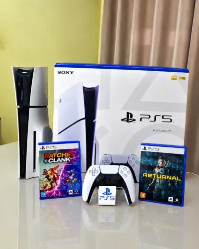 PS5 SLIM EDIÇÃO MIDIA FISICA 1 TB MEMÓRIA