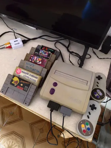 NINTENDO BABY ORIGINAL + CONTROLES + 6 JOGOS...