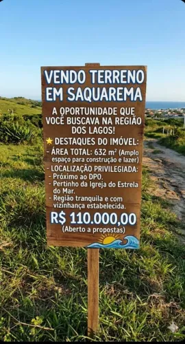 Vendo terreno em Saquarema 