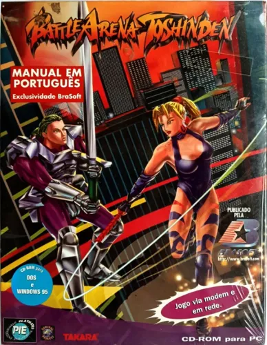 cd de jogos battle arena toshinden manual em português lacrado 92cx