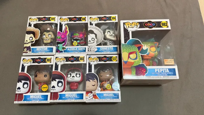 Set Completo funko coco A Vida é uma festa