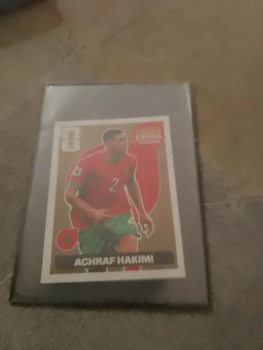 Figurinha extra sticker legend Achraf Hakim gold ouro