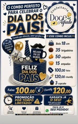Bolos,kits festa para o dia dos pais 