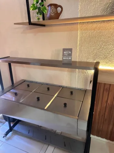 Buffet quente com resistência molhada