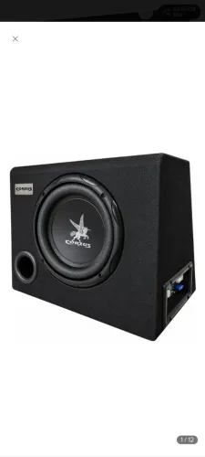 Subwoofer Corpus 200 RMS de potência.