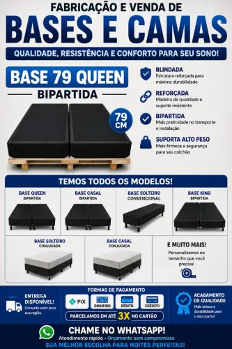 Venda de bases e camas conjugadas!! Vem garantir a sua