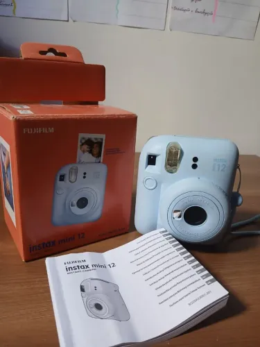 Fujifilm Instax Mini 12 Azul-Usada Apenas 1 Vez, Impecável