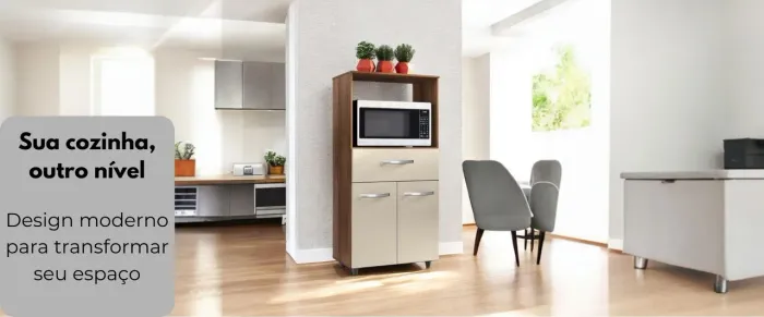 Balcão para forno e micro-ondas