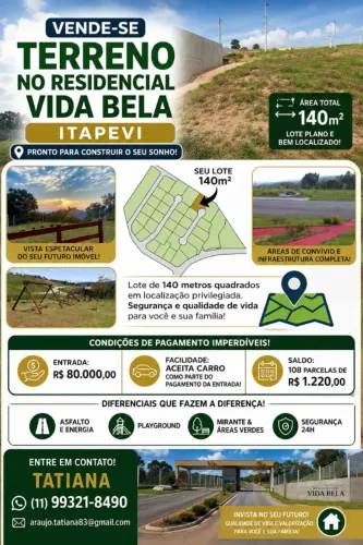 Terreno de 140m2