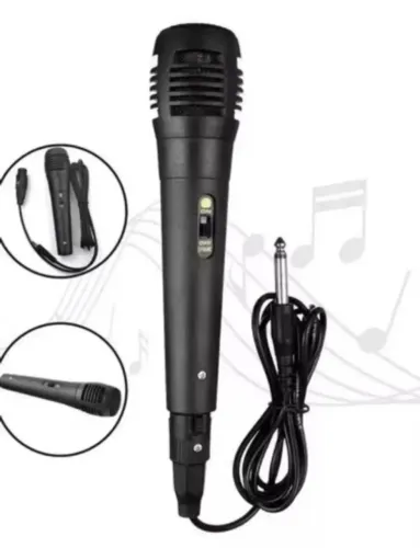 Microfone Dinâmico Profissional Com Fio Igreja Palestra e Eventos - Novo